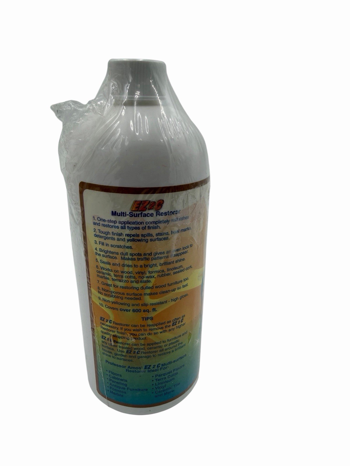 Professor Amos ✨EZ2C Multi-Surface Restorer Clean Shine Protect 32 oz Sealed NOS