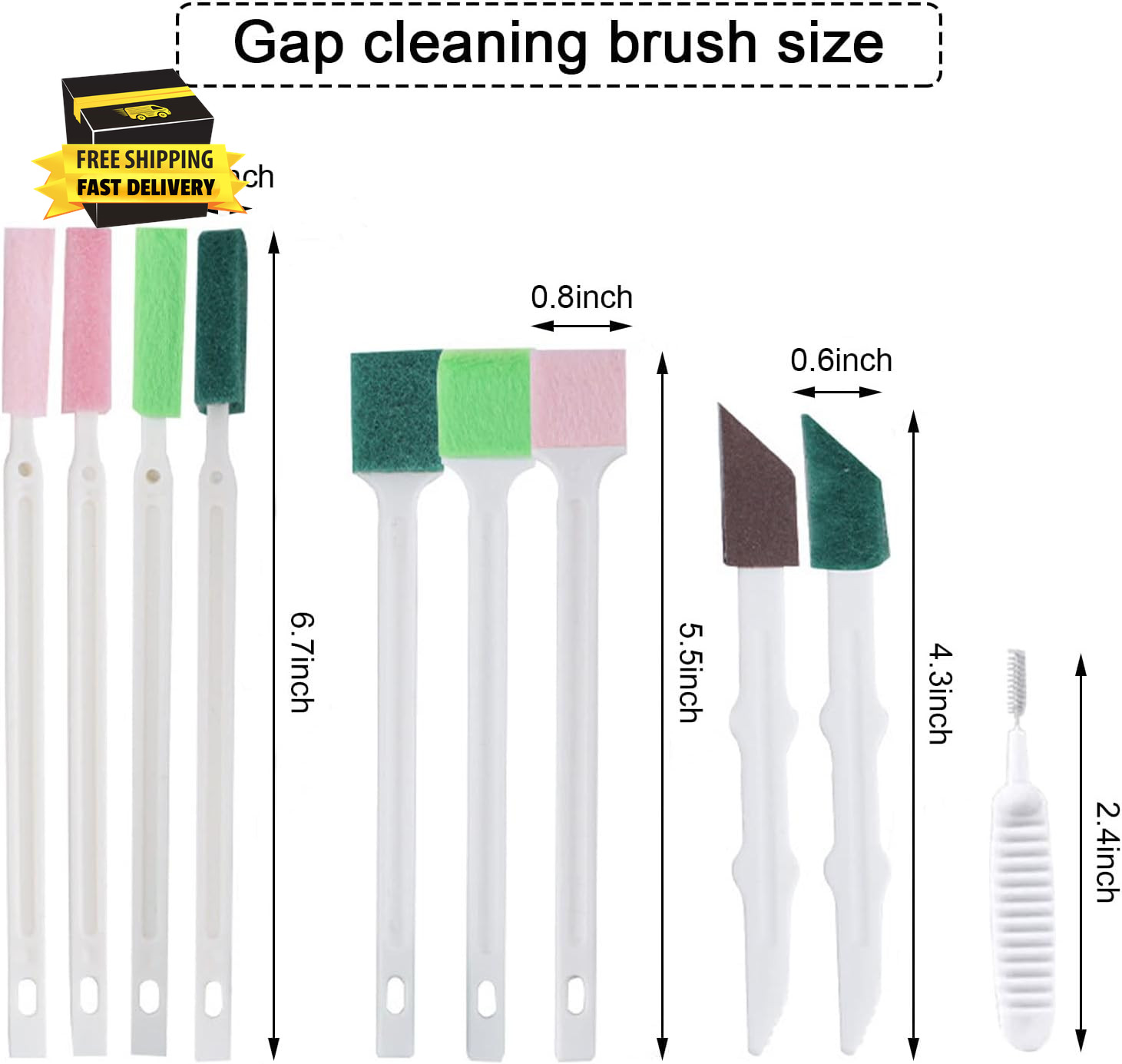 Crevice Cleaning Brushes Tool Kit Small Cleaning Brush for House Cleaning Dispos