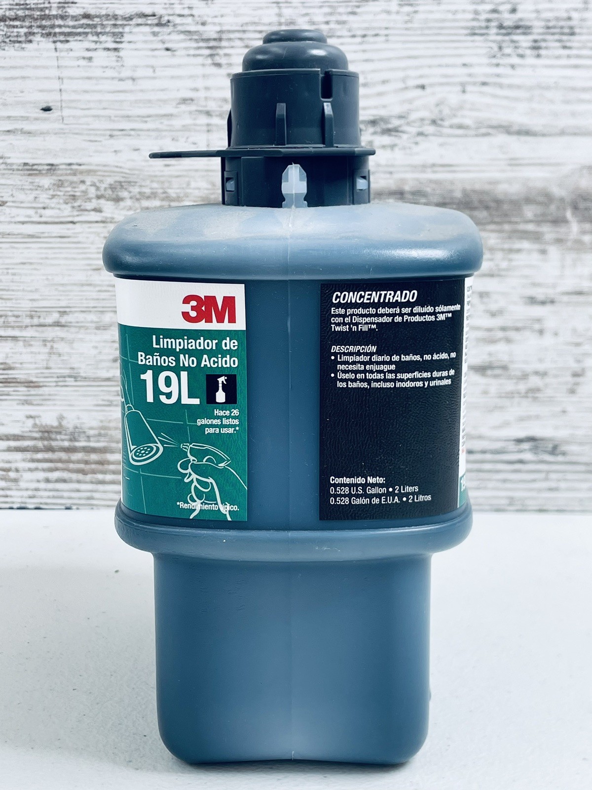 3M Twist ‘n Fill System 19L Concentrate 2L Non-Acid Bathroom Cleaner Makes 26 G