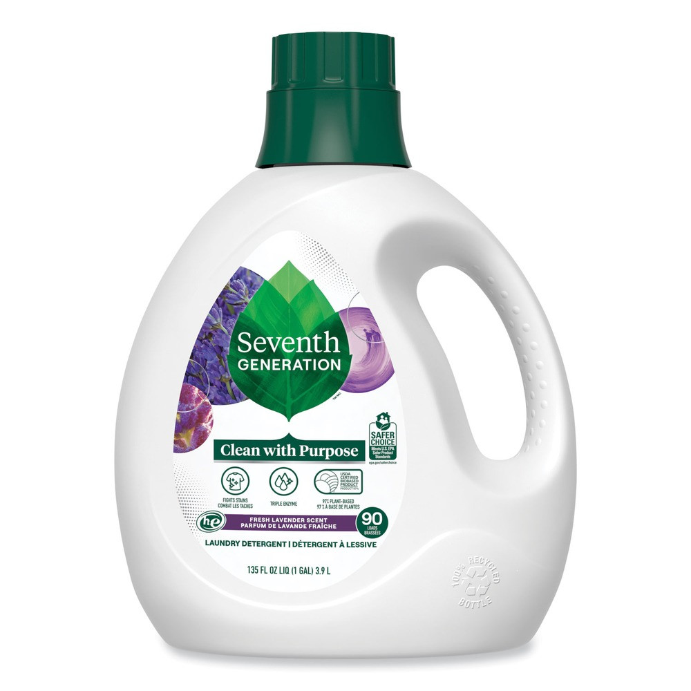 Seventh Generation 45064CT 135oz Bot Laundry Detergent – Fresh Lavender 4/CT New
