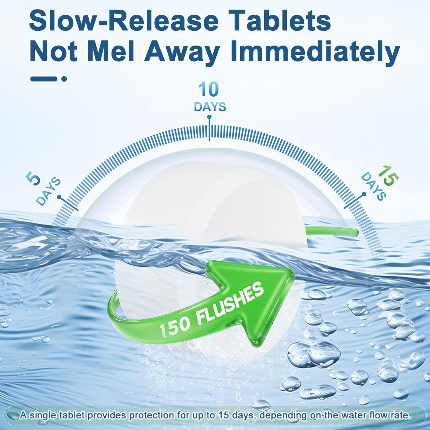 Toilet Bowl Cleaner Tablets with Bleach 12 PACK Powerful Formula to Eliminate Li