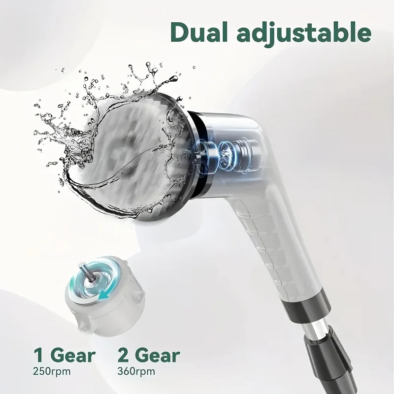 9 IN 1 Electric Spin Scrubber Cordless Power Cleaning Brush Rechargeable cleaner