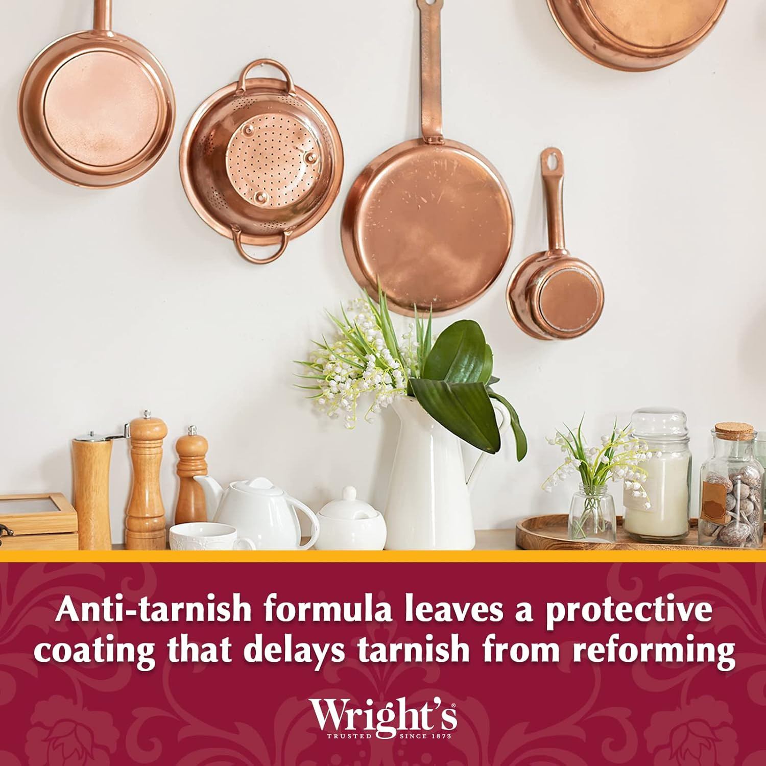 Wright’S Copper, Brass Cream Cleaner – 8 Ounce