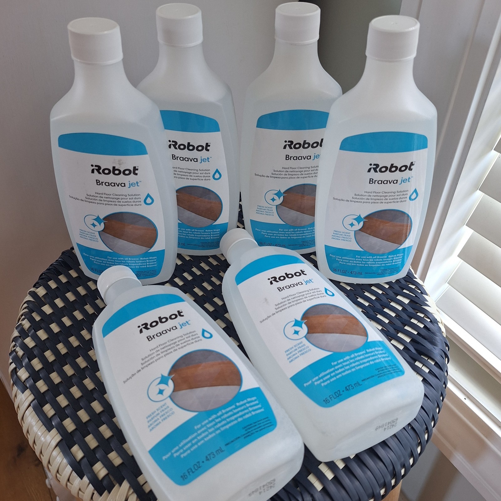 Lot Of 6 iRobot Braava Jet Hard Floor Cleaning Solution Refills 16 Fl Oz NEW