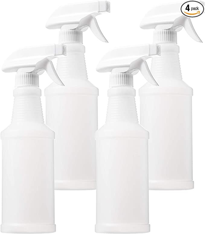 pack of 4 Medium Duty Plastic Spray Bottles