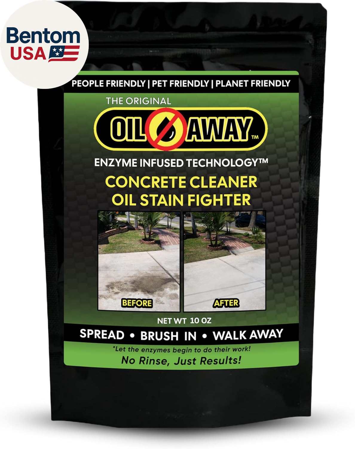 Oil Stain Fighter 10Oz Driveway Size | for Embedded, Dry Oil Stains | No Rinse C