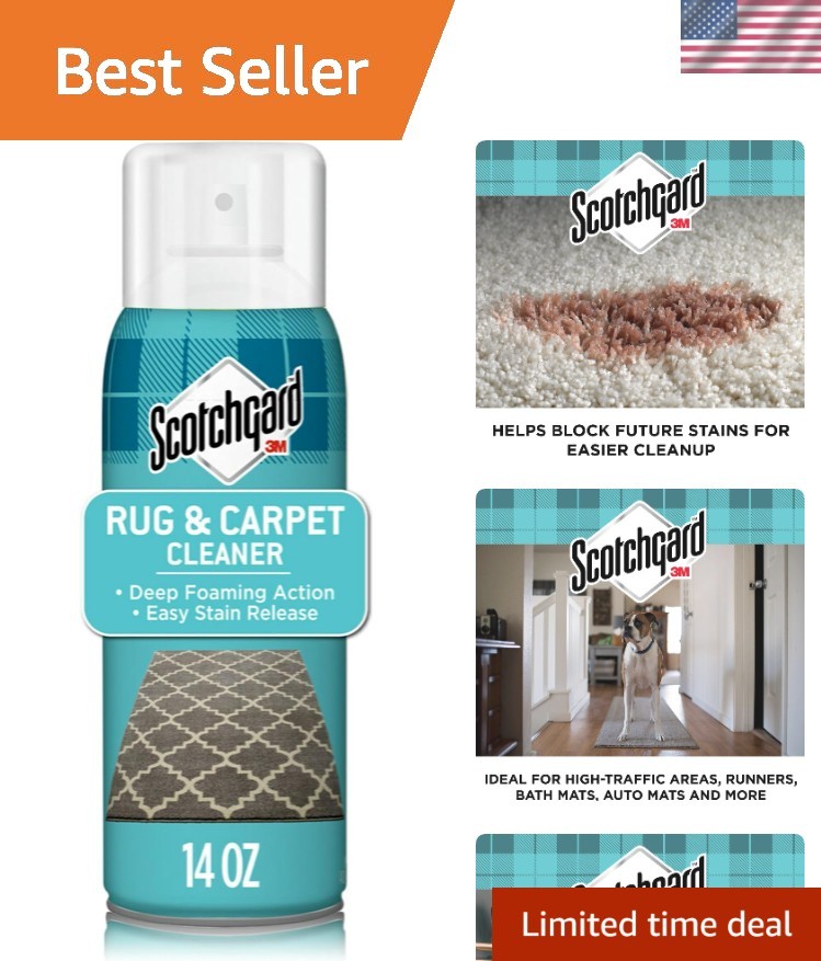 Protect Your Fabrics with Scotchgard Foam Cleaner – 14 oz Stain Defense Spray