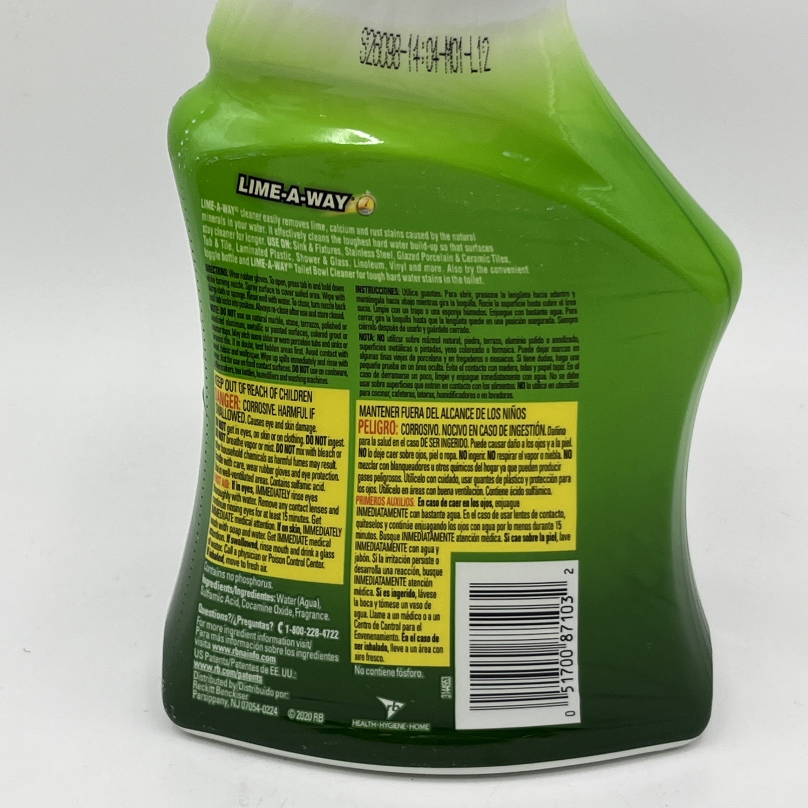 2 Pack Lime-A-Way Trigger Bathroom Cleaner Spray, 22 fl oz