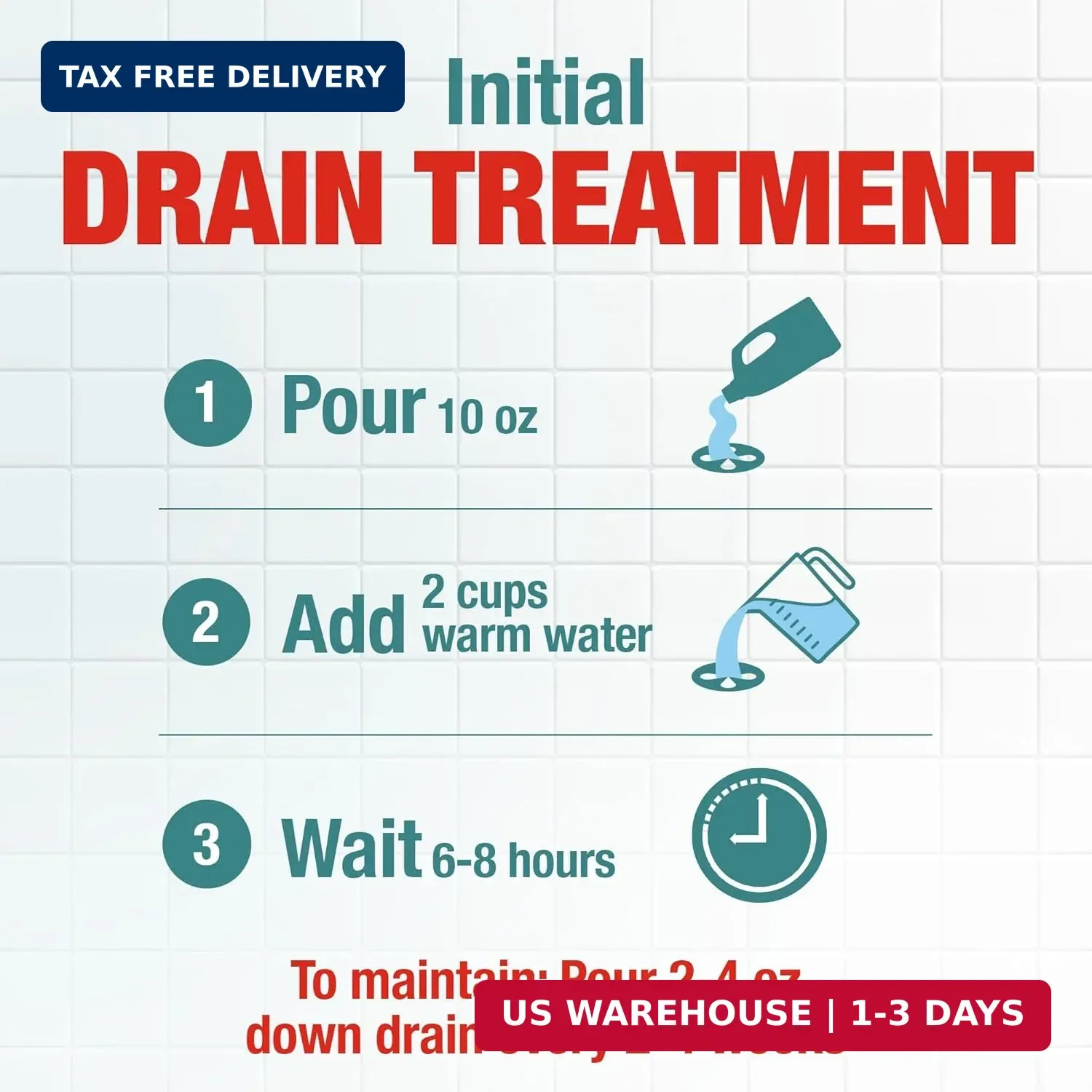 Drano Max Build Up Remover Drain Cleaner, Enzymes & Probiotics Prevents Clogs &
