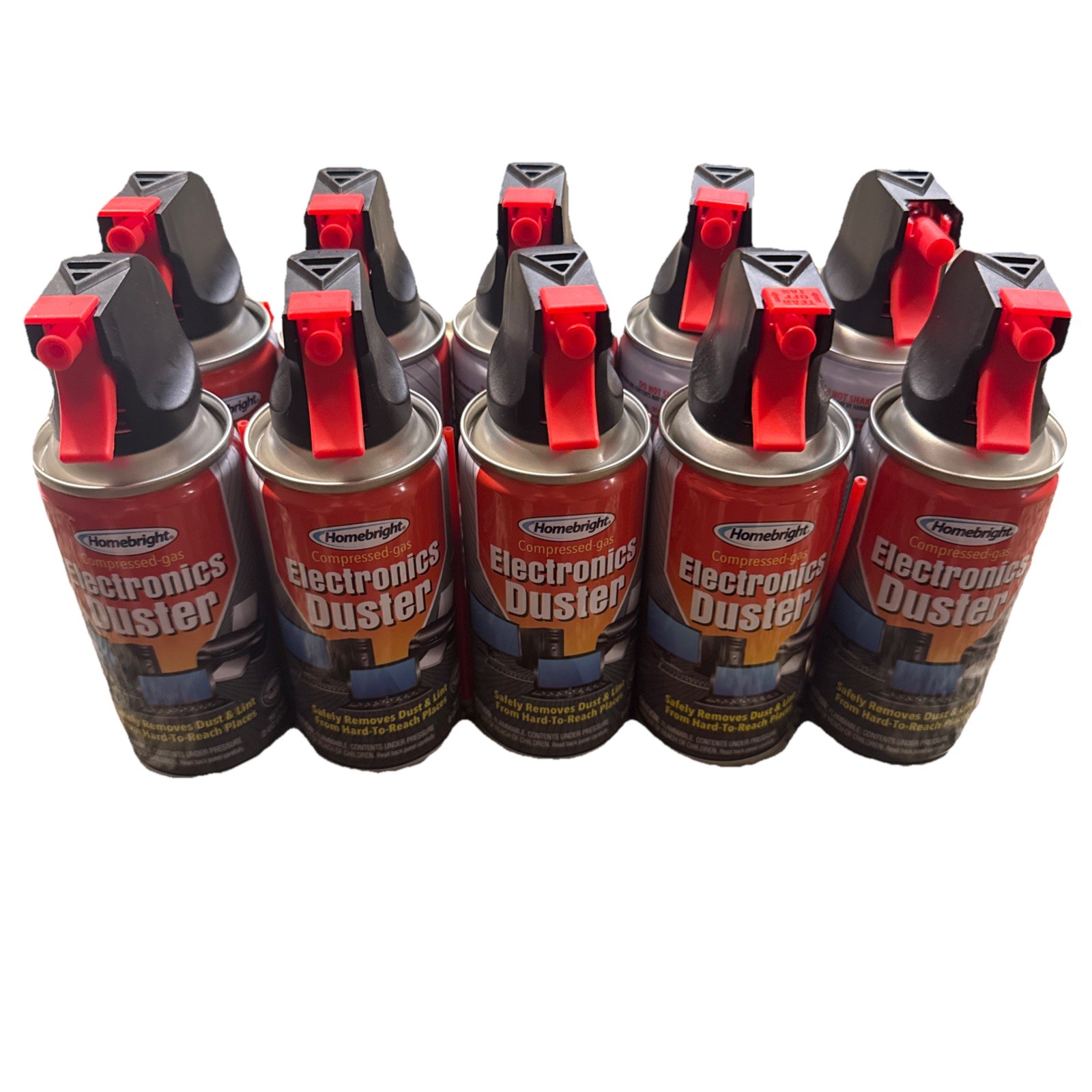 10Air Duster Cans Spray Electronics 2 oz Computer Keyboard Particle Remover Comp