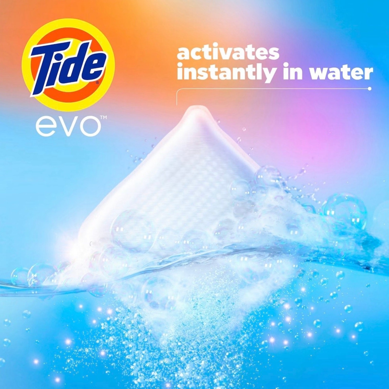 2 Tide Evo Laundry Detergent Tiles – Original Scent, 66 ct.