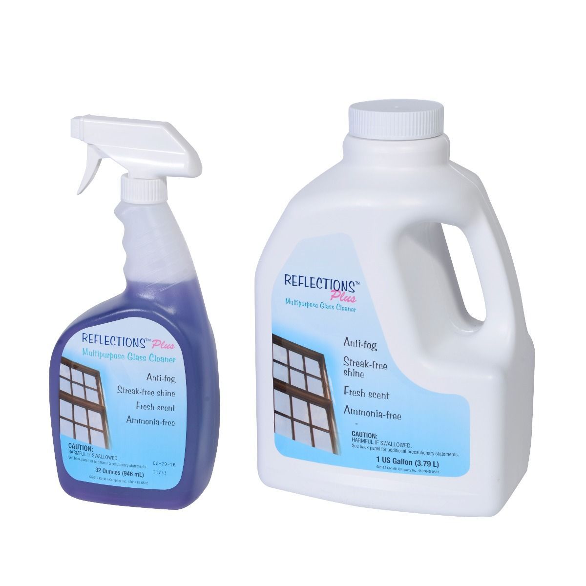 Reflections Plus Multipurpose Glass Cleaner, Anti-fog, Streak-free, Ammonia-free