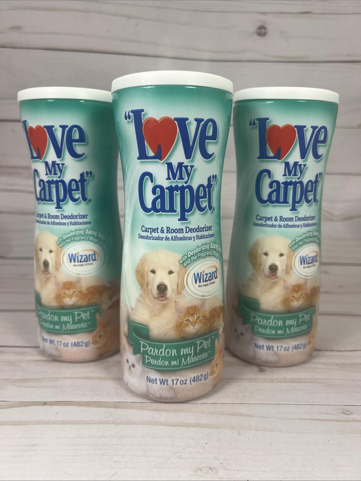 Love My Carpet Pardon My Pet Wizard Carpet & Room Deodorizer 17oz (3Pack) 4/27