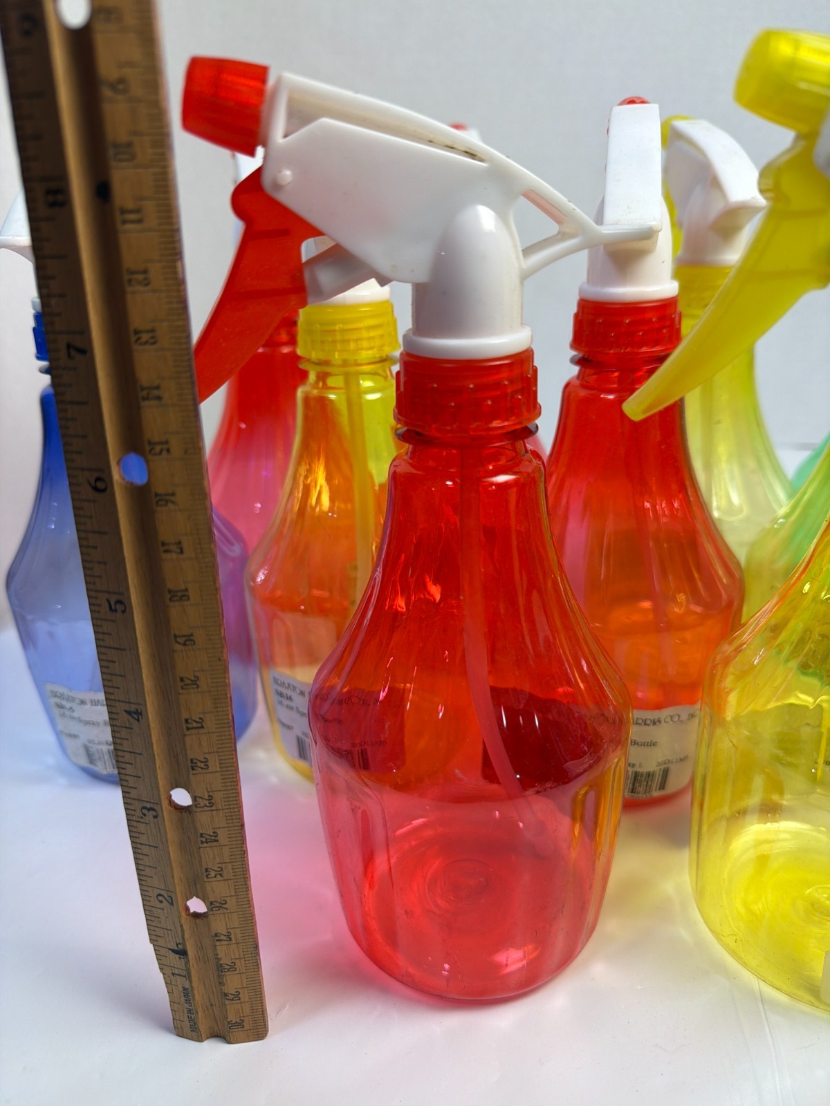 Lot of 11 Braxton Harris SB16 16 oz Spray Bottles Color Plastic Unused