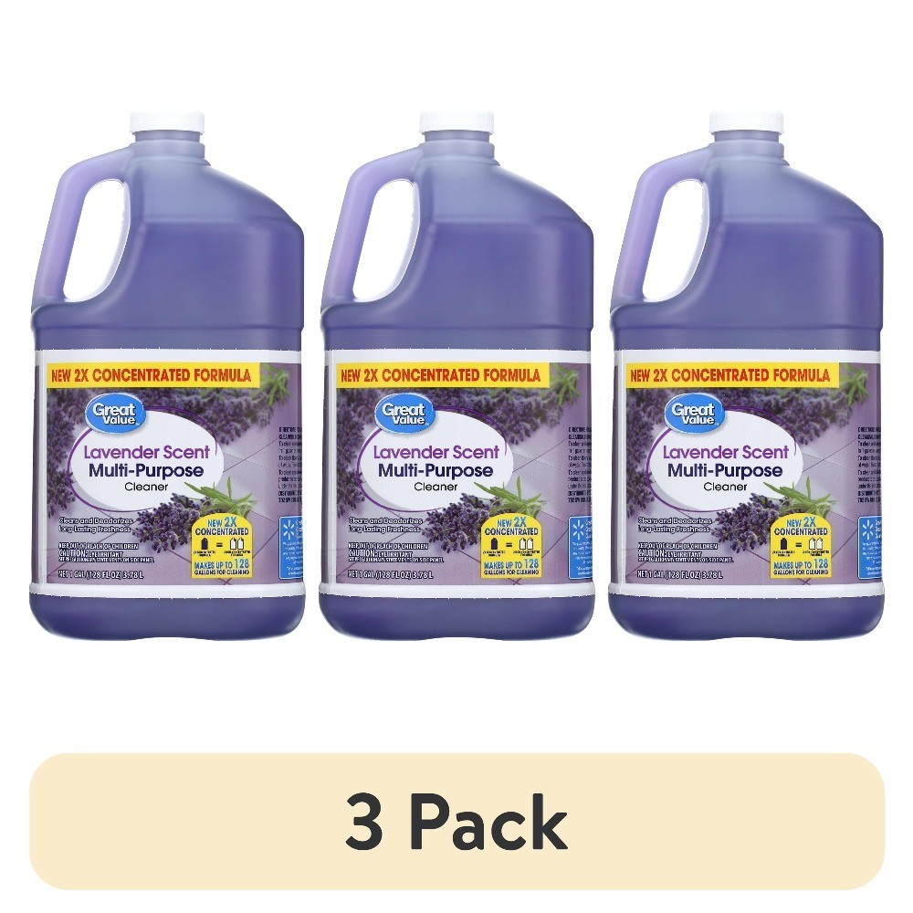 Multi-Purpose Cleaner Concentrated Refill Lavender Scent 1 Gallon Bulk 3 Pack