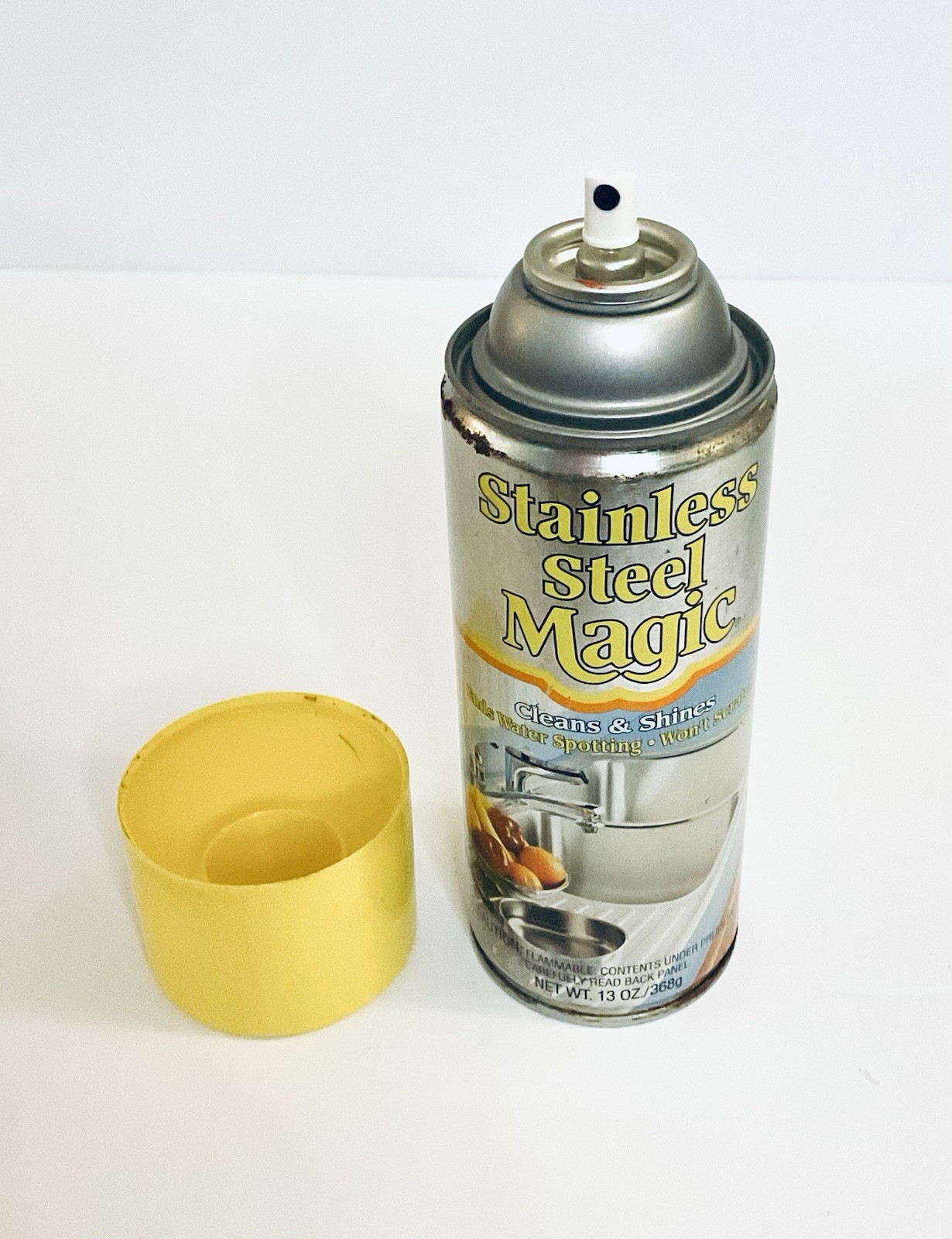 STAINLESS STEEL MAGIC CLEANS SHINES ENDS WATER SPOTTING WON’T SCRATCH 13 OZ NOS