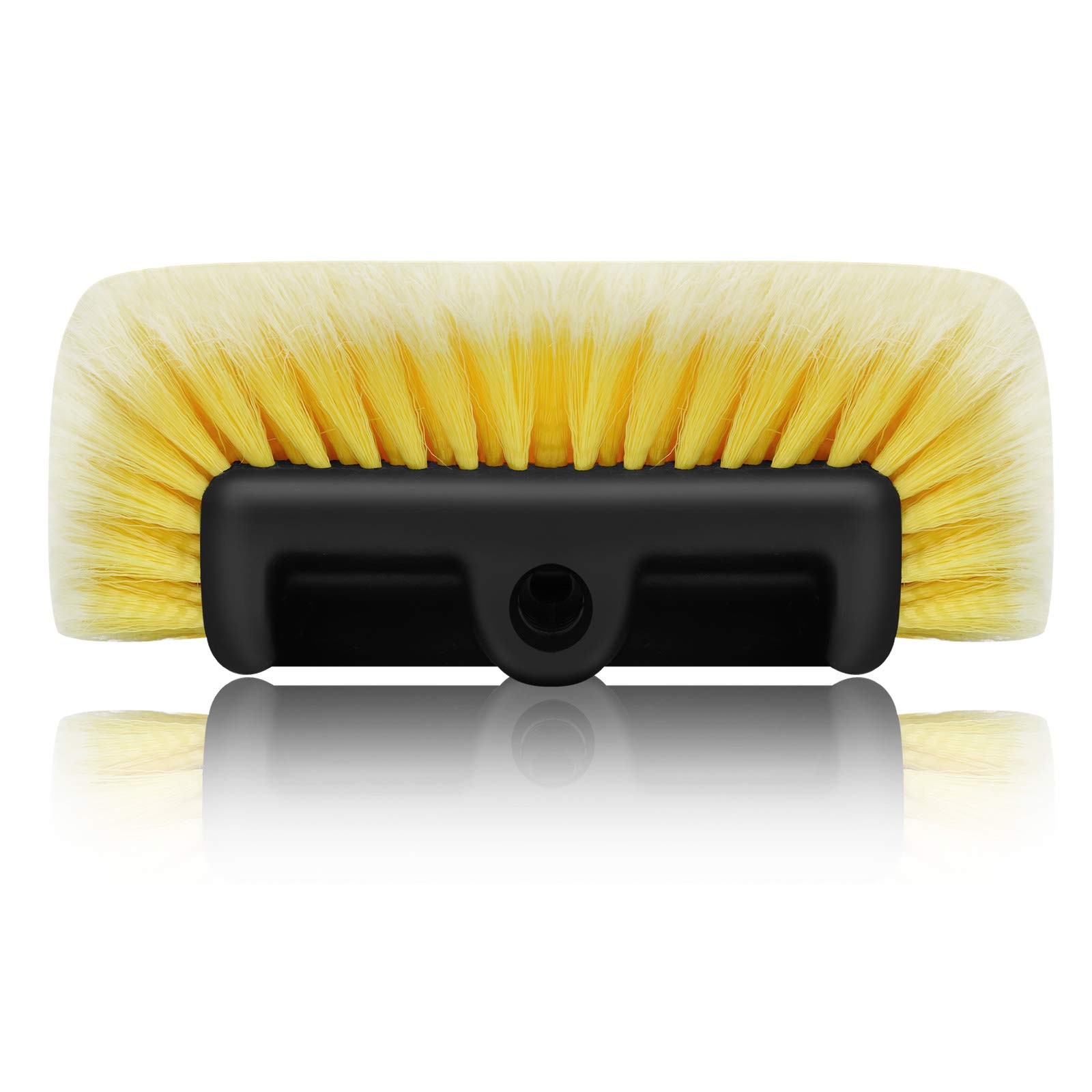 10 Inch FlowThru Dip Car Wash Brush With Soft Detailing Bristle For Boat RV