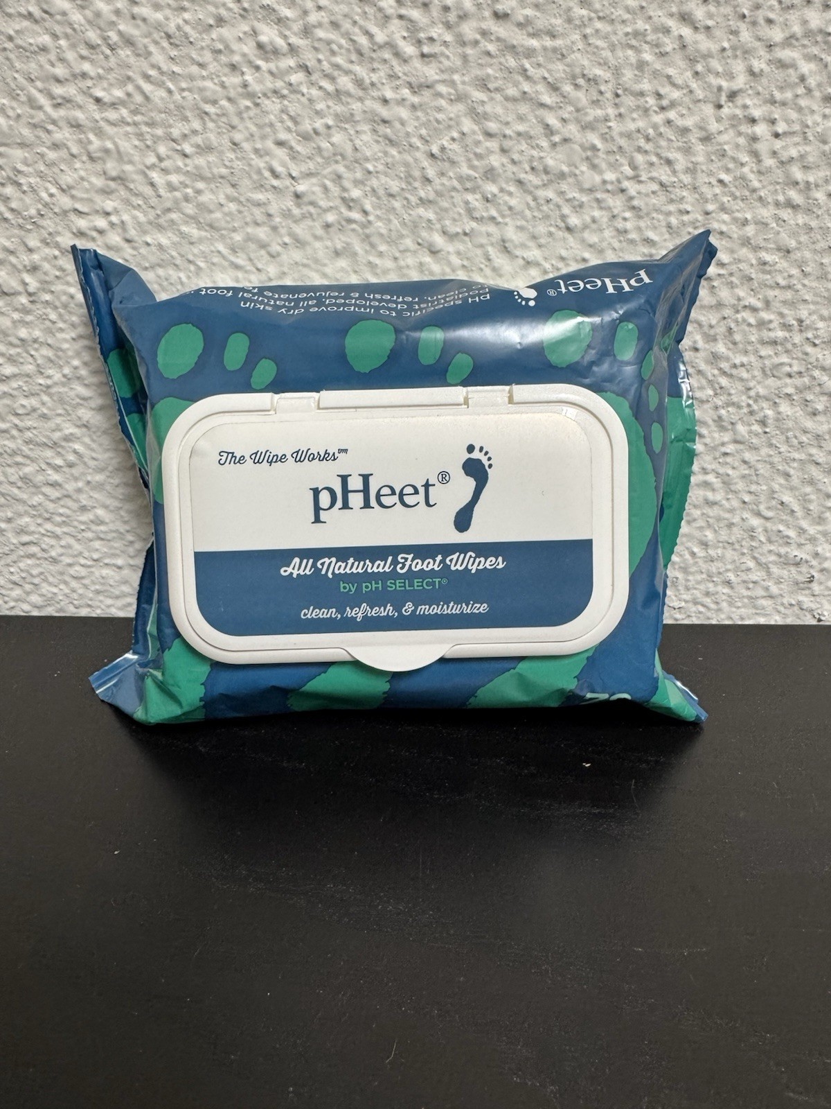 pHeet® Foot Wipes All Natural, Cleaning, Moisturizing, Itching 72 Wipes
