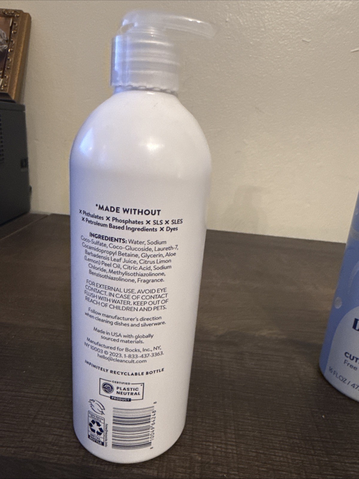 2-CLEAN CULT DISH SOAP 16 OZ CAN EACH-FRESH RAIN & LEMON VERBENA-BOTH NEW