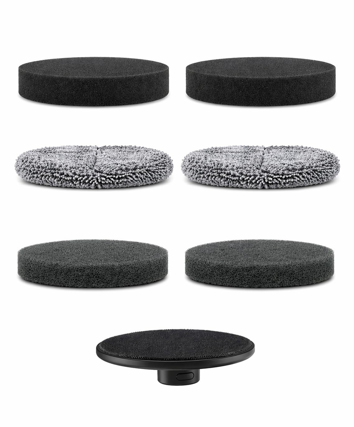 6-Pack Electric Spin Scrubber Replacement Heads, Universal Hook and Loop Clea…
