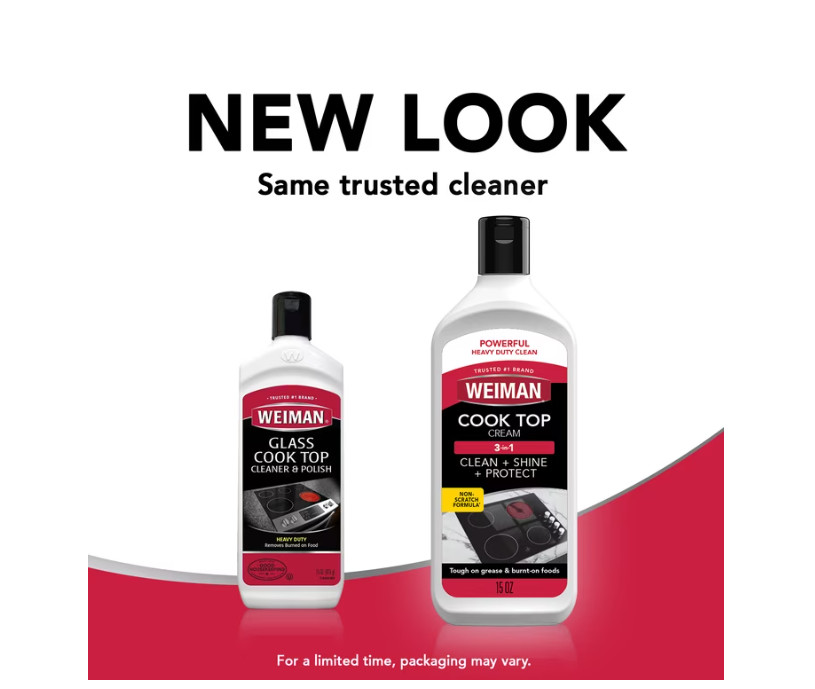 4 PACK Weiman Cooktop Cleaner & Polish Cream 15 oz
