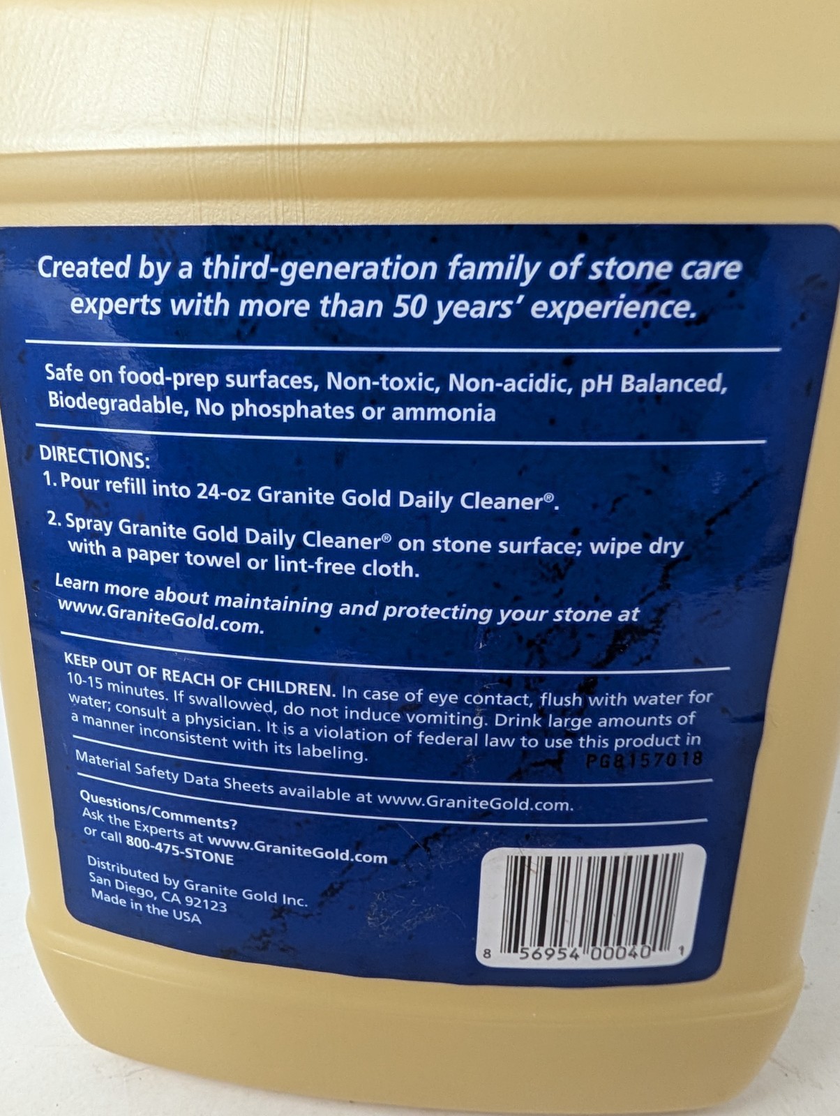 Granite Gold 64Oz Daily Cleaner Refll