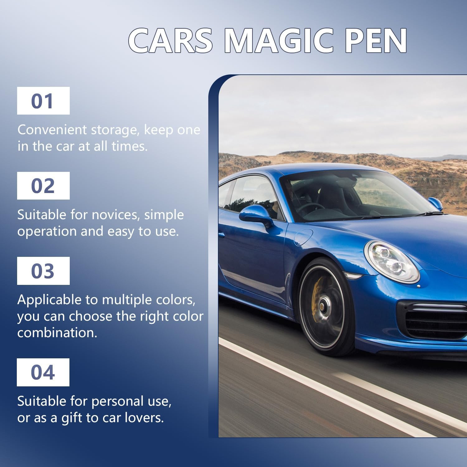 All Cars Magic Pen, Car Scratch Remover Pen, Magic Car Scratch Removal Pen, Easy