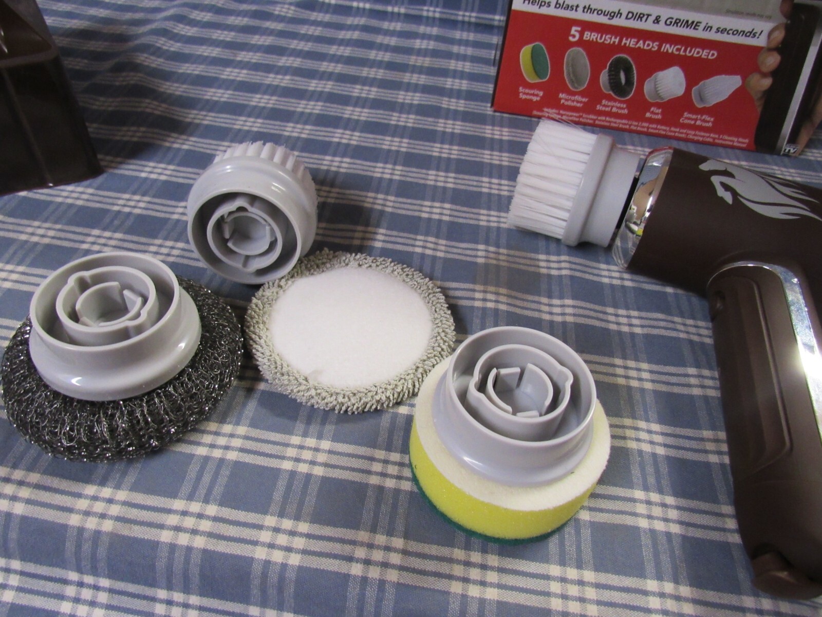 Ruby Horsepower Handheld Rechargeable Spinning Brush (Store Display) FREE SHIP.