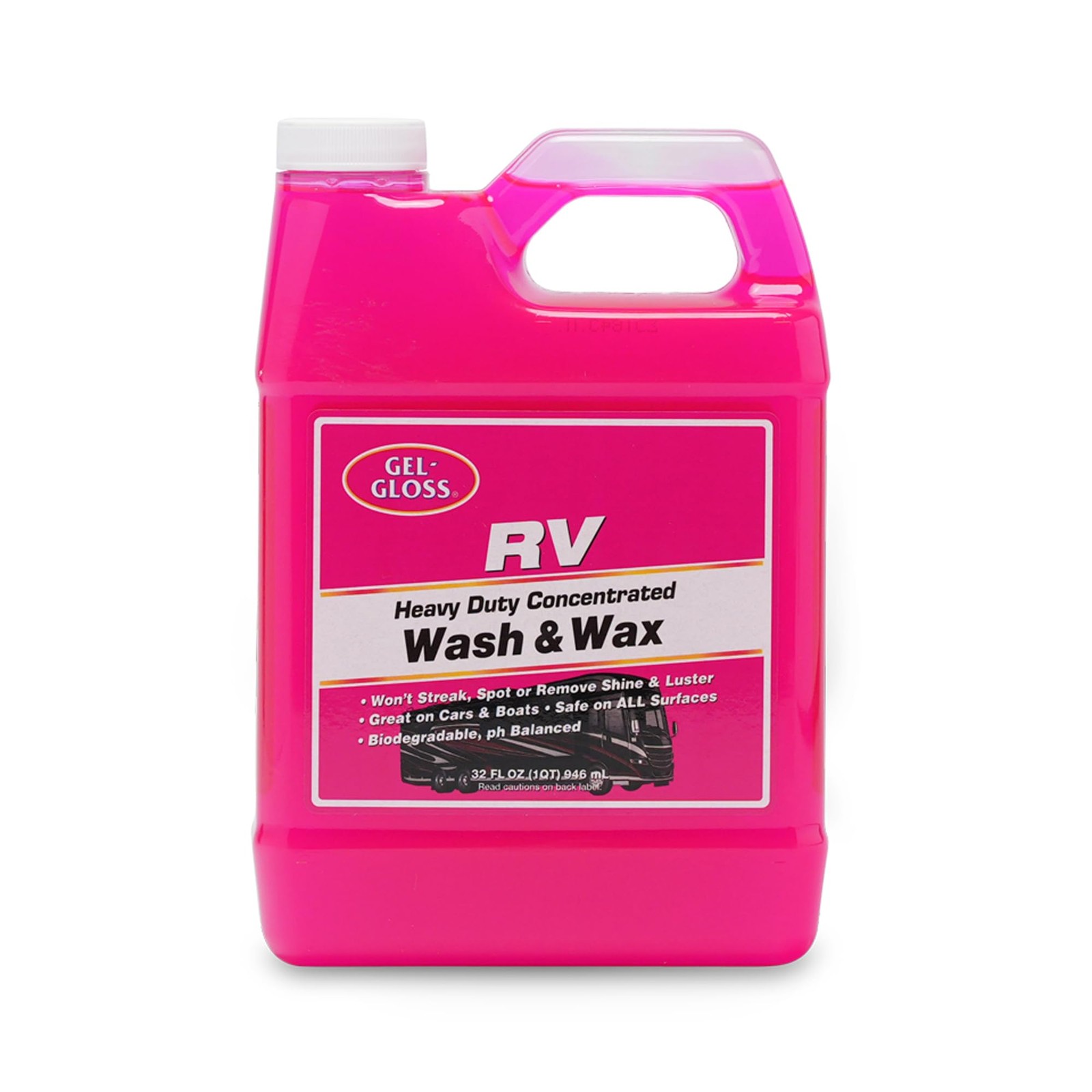 RV Wash & Wax 32 oz Concentrated Carnauba Wax for RVs Campers Motorhomes