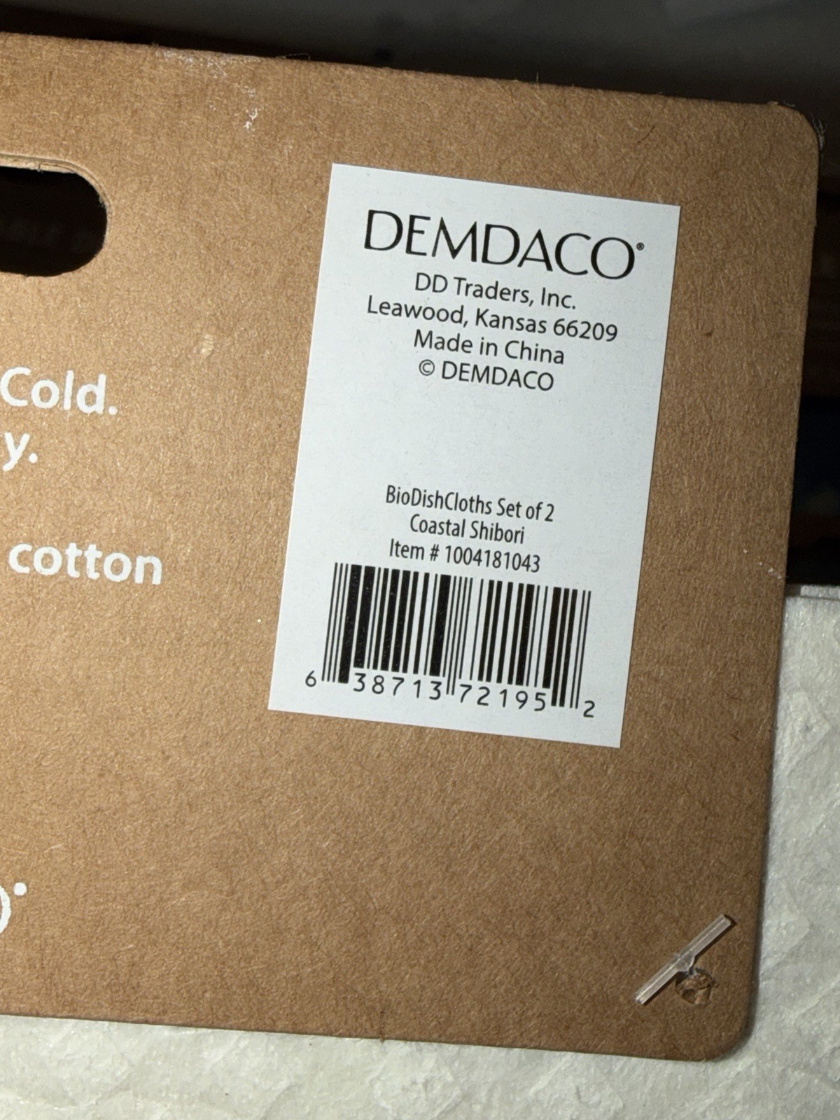 NEW Biodegradable Dishcloths 6 Packages-2 In each Package Total of 12 Navy Blue