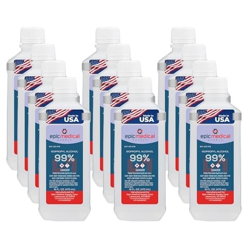 99% Isopropyl Alcohol 16 oz – Multi-Purpose Cleaner for Glass, PCB & Nails