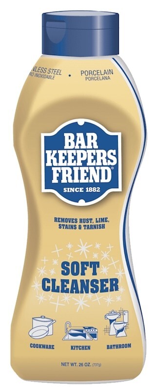 Bar Keepers Friend 11624 Soft Cleanser, 26 oz Bottle, Liquid, Lemon, 2 pack