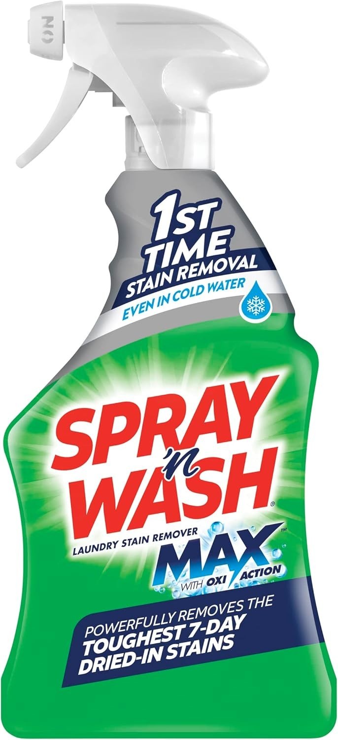 Maximum Strength Spray N’ Wash Stain Remover – 16oz Essential for Tough Stains
