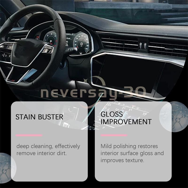1/2/3 Pack Car Interior Cleaner Interior Polish and Restorer 100ML Deep Clean