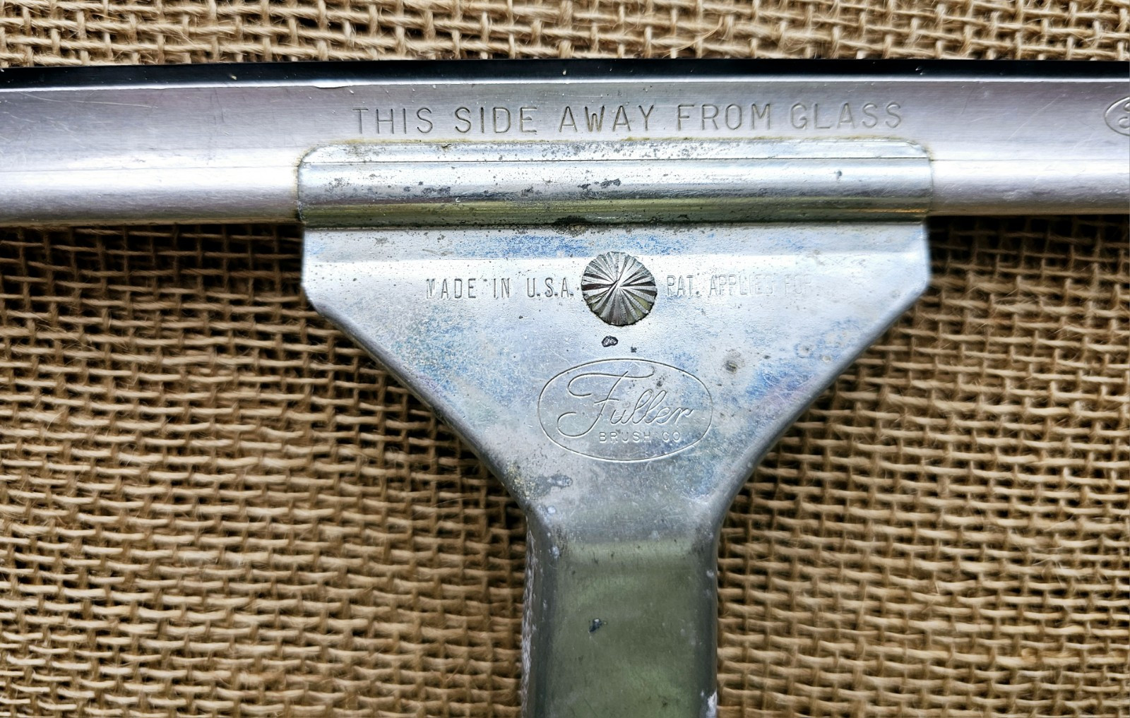 Vintage Fuller Brush Co Metal Squeegee USA 9.25″ Blade