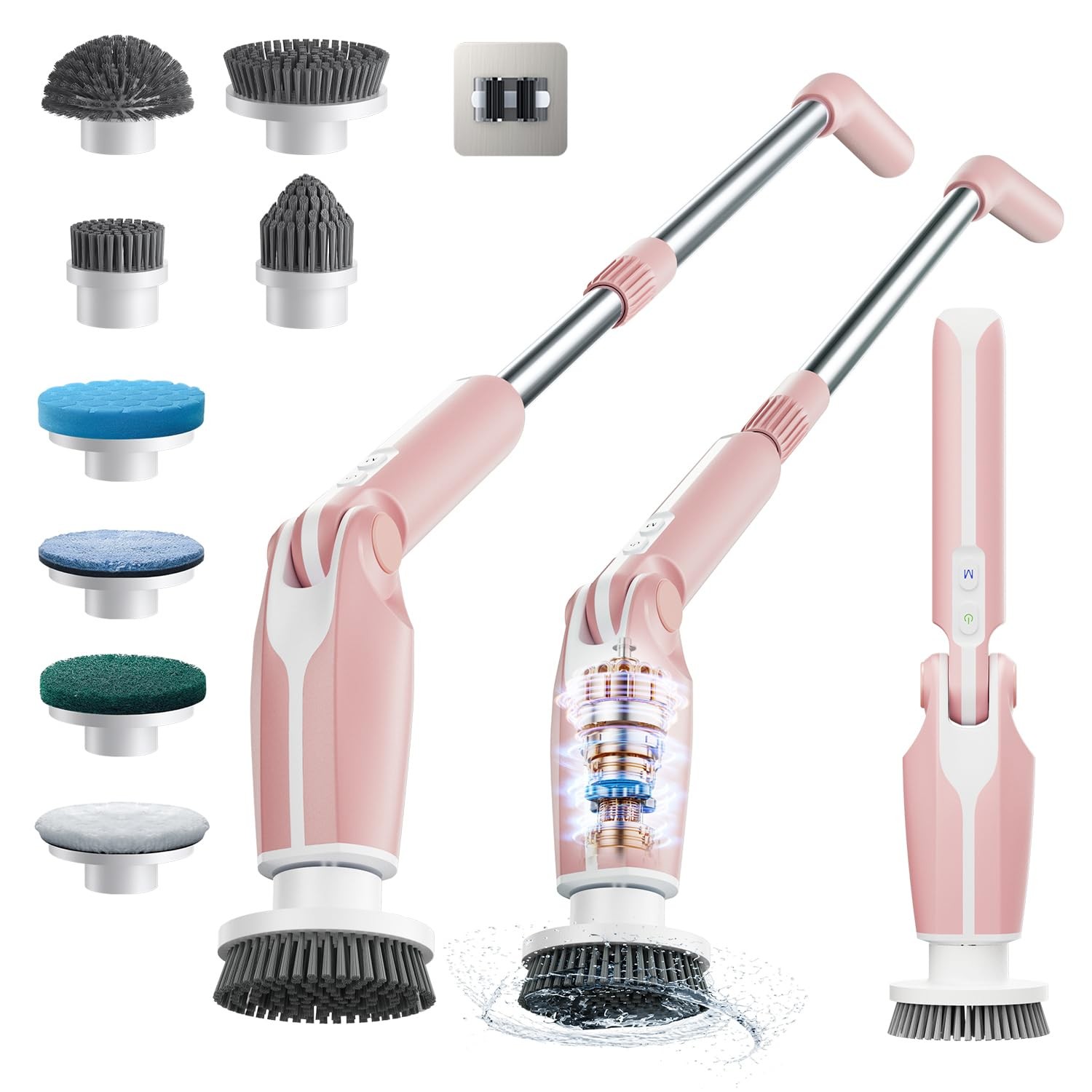 Leebein Electric Spin Scrubber, Shower Scrubber with 4 Adjustable Angles and …