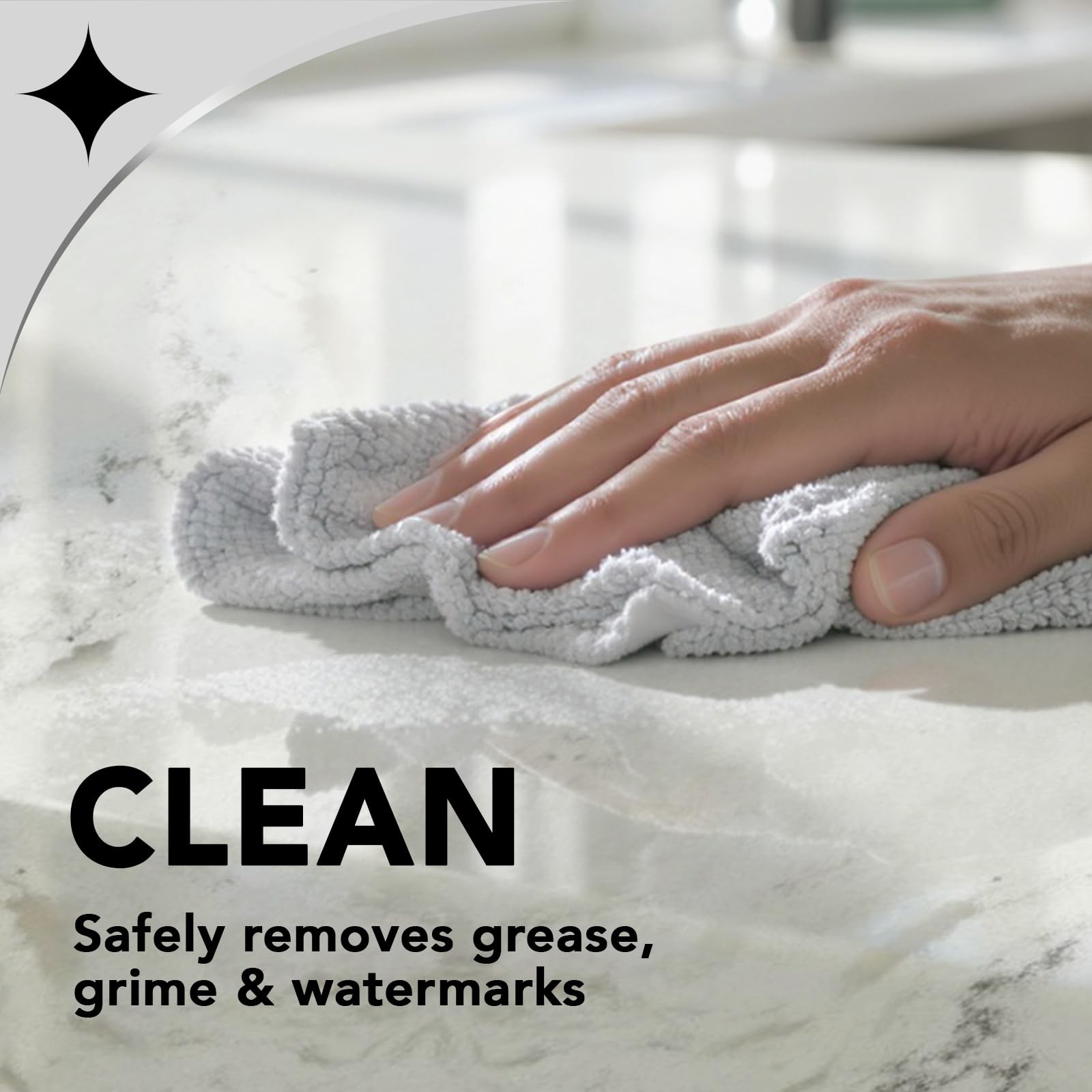 Weiman Quartz Countertop Cleaner and Polish (2 Pack w/Micro Towel) Clean and