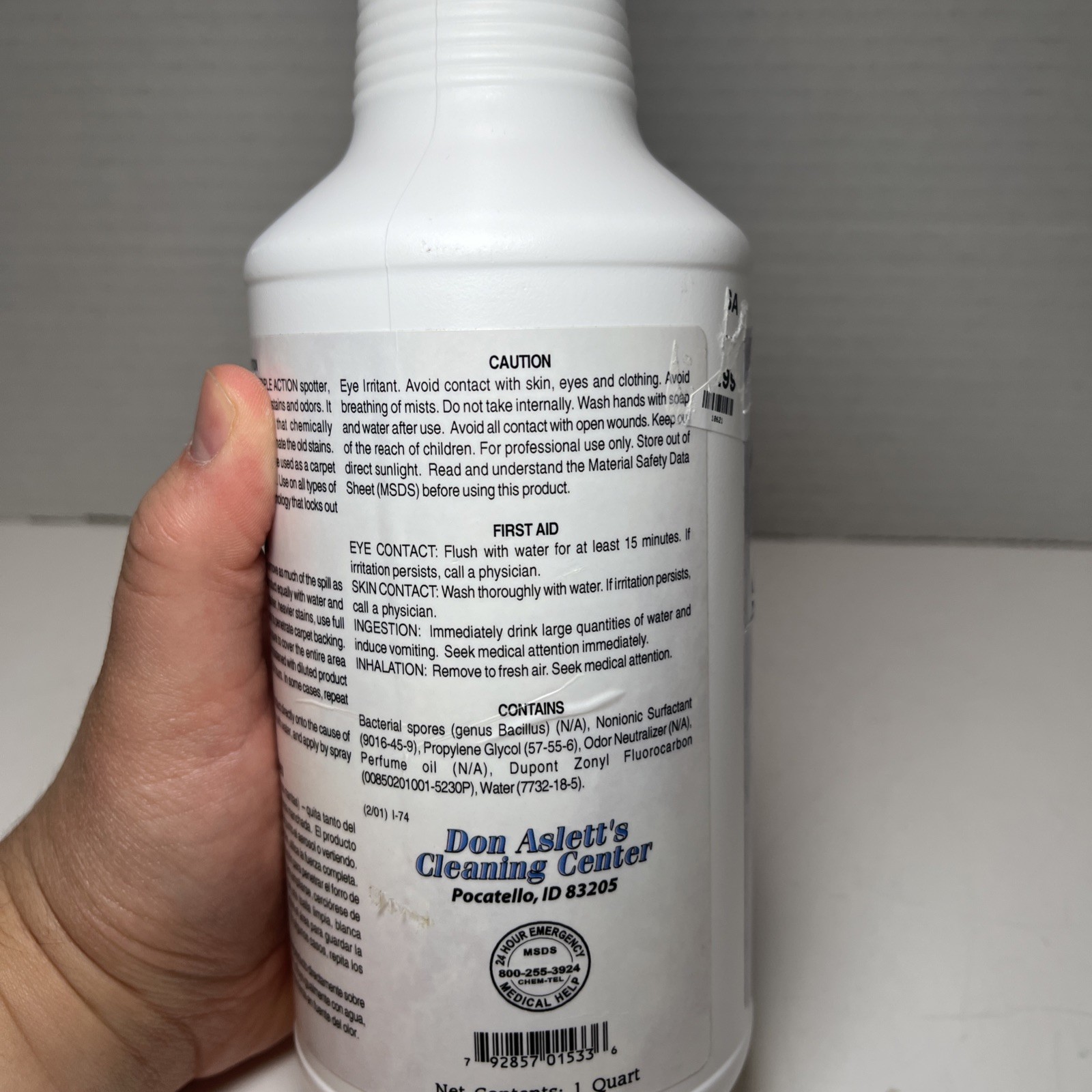 Don Aslett Cleaning Secret 3-in-1 Spotter 32 Fl Oz BRAND NEW SEALED