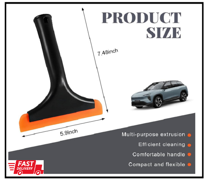 Small Rubber Window Squeegee Auto Windshield Water Blade Scraper for Car Home