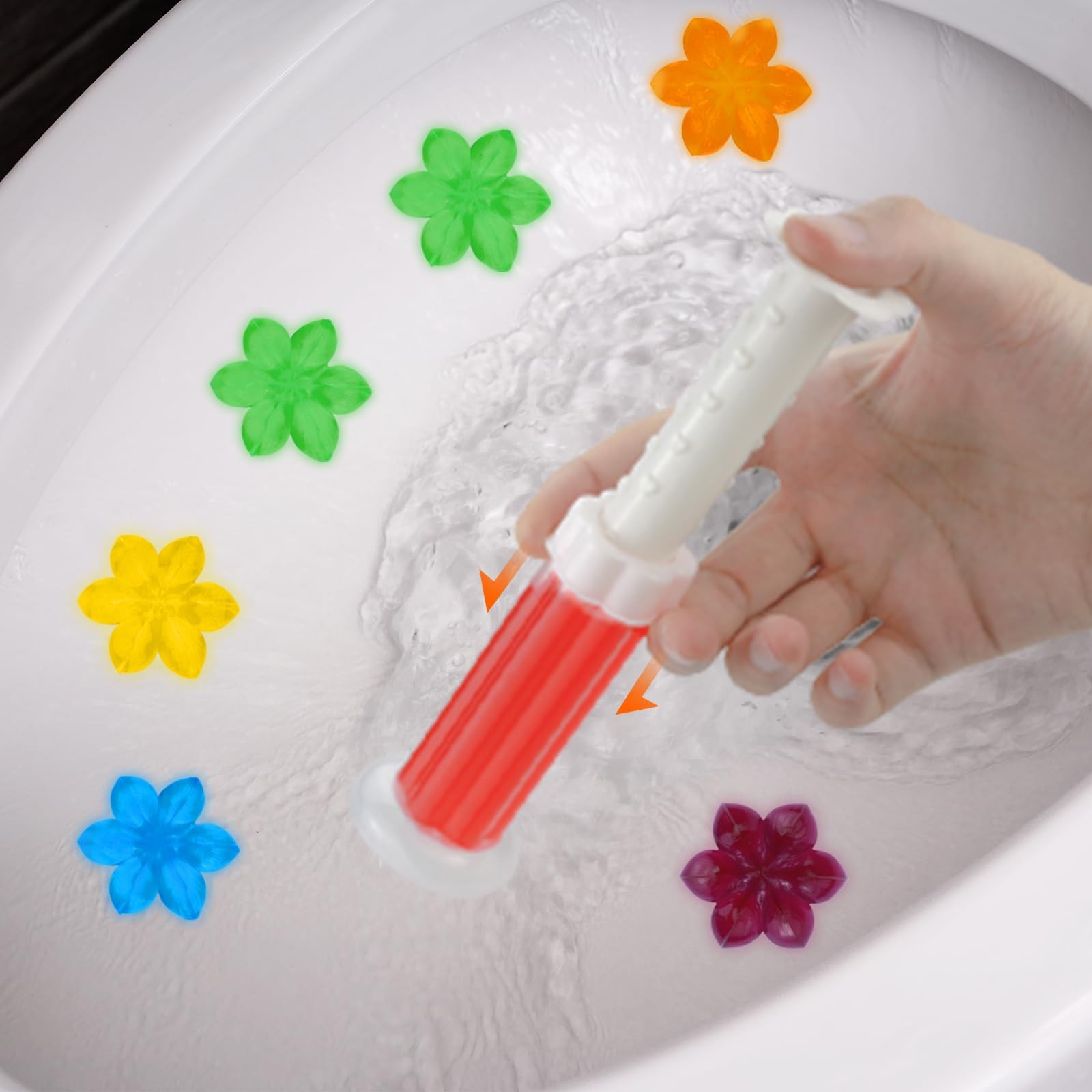 **84 Flowers** Toilet Gel Stamp | Long-Lasting Toilet Bowl Cleaner & Scent Fr…