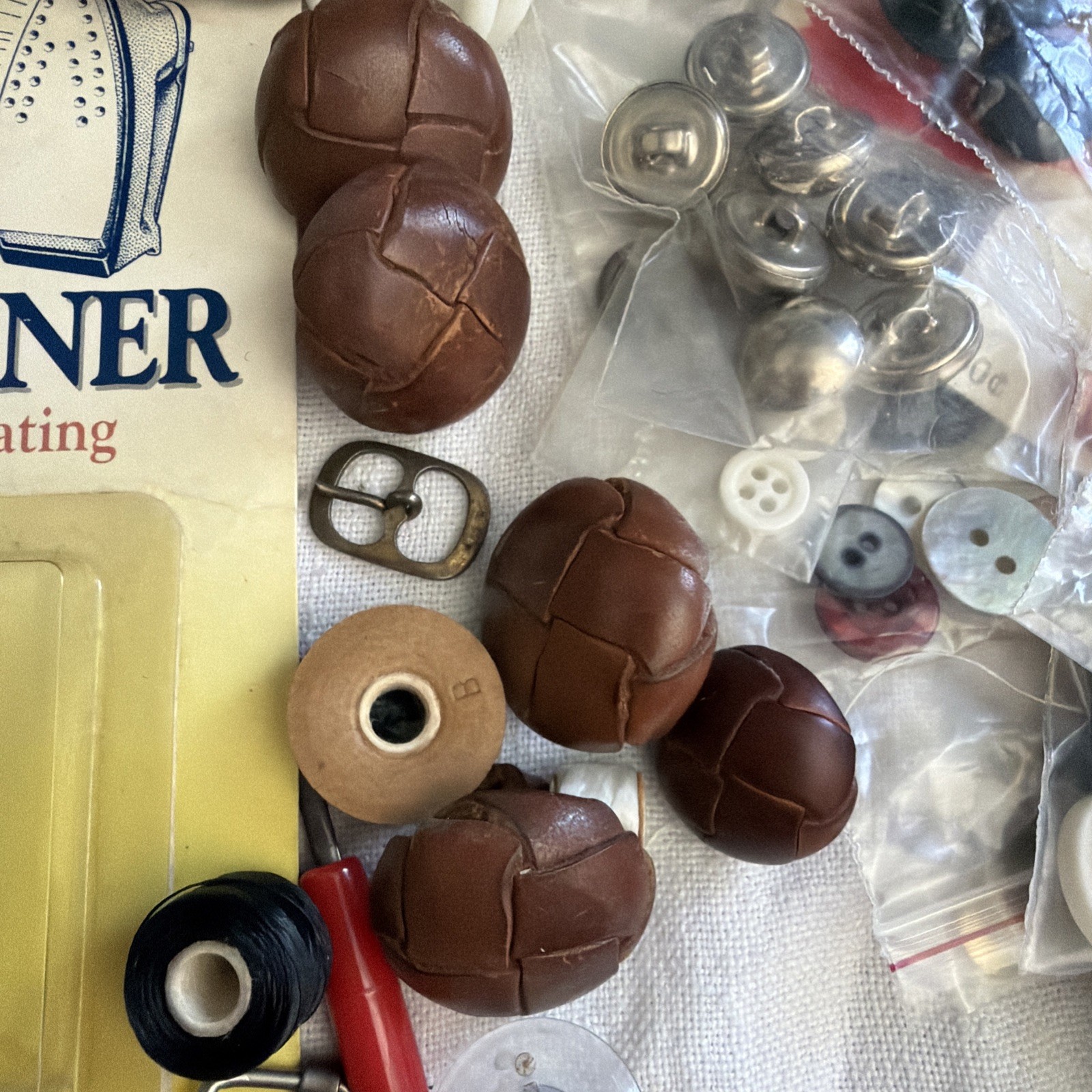 Vintage Faultless Hot Iron Cleaner Leather Buttons Silk Yarn Bias Ripper Sew LOT