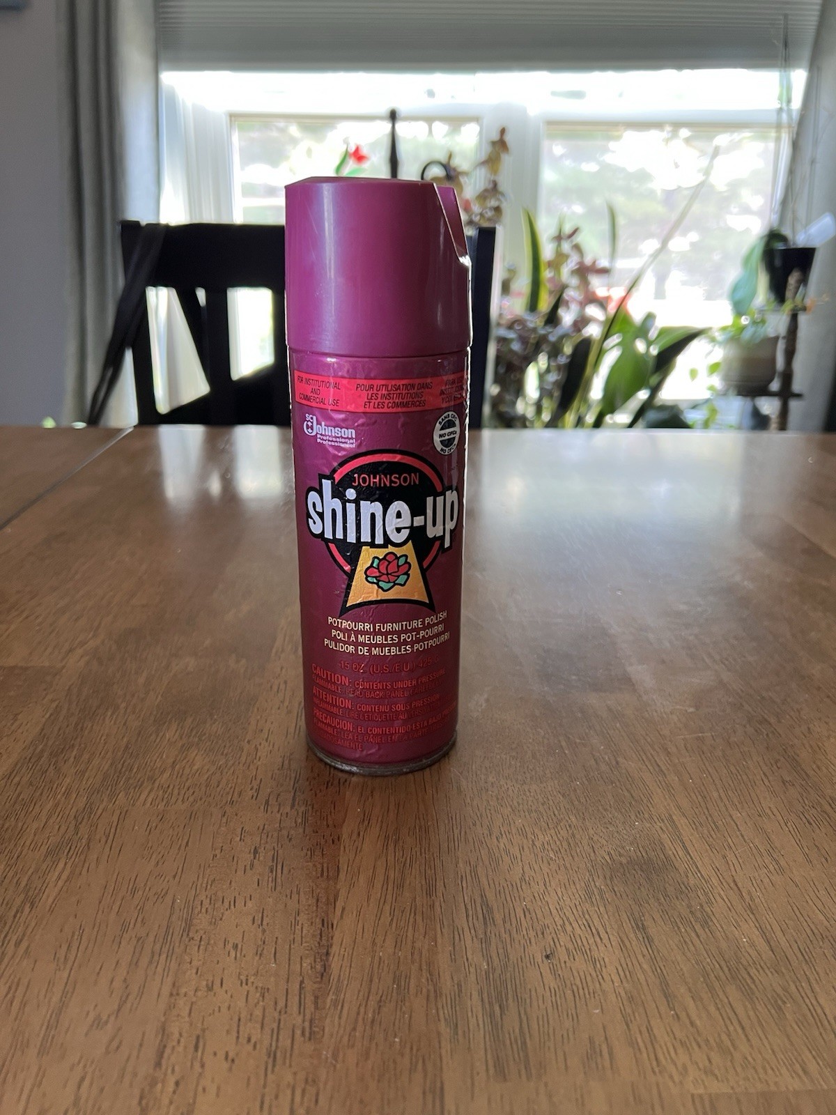 Johnson Wax Professional Shine up Potpourri Furniture Polish Spray PARTIAL