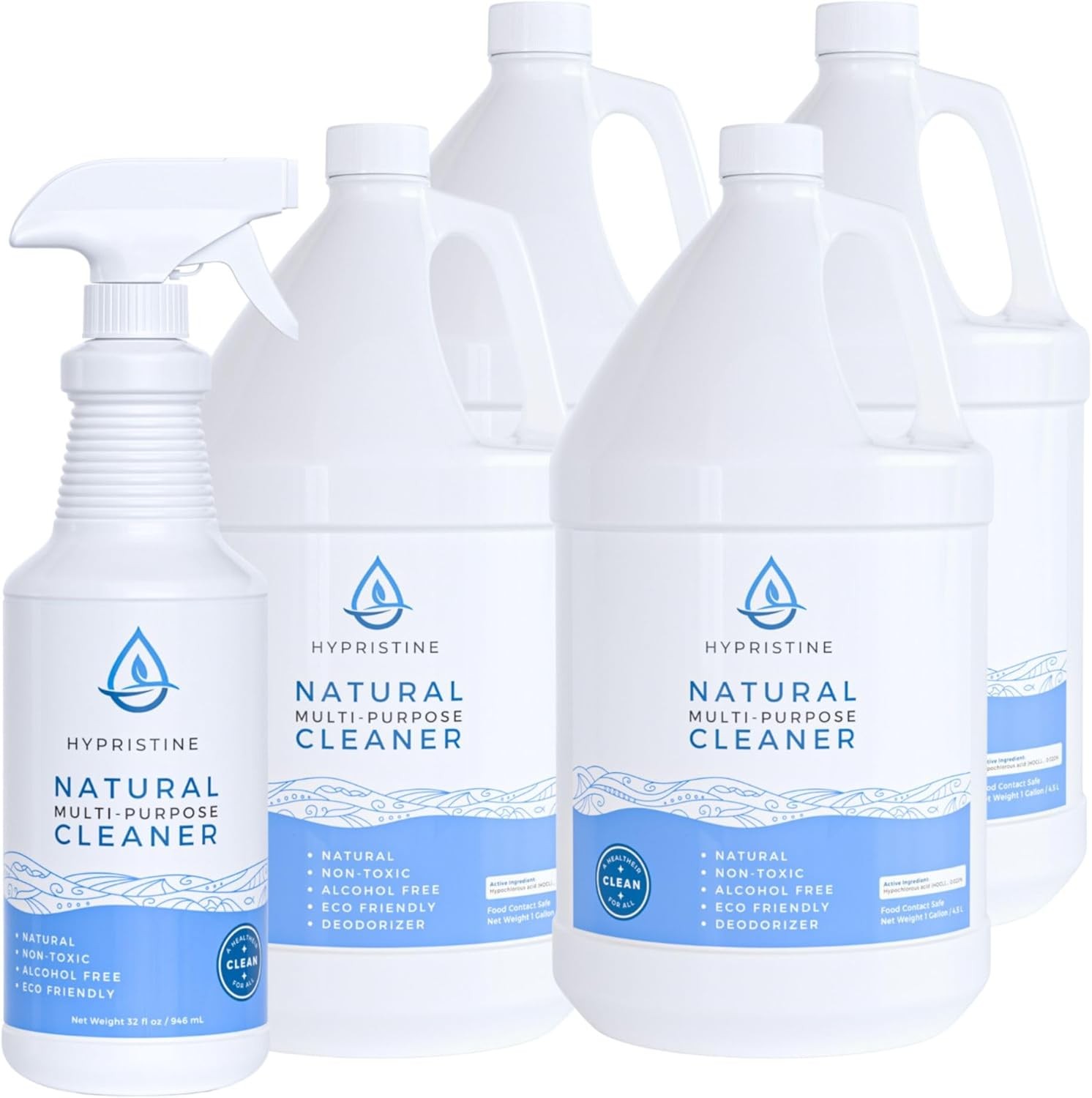 NEW,Natural Multipurpose Surface Cleaner, 32 fl oz Spray Bottles, 12 Pack