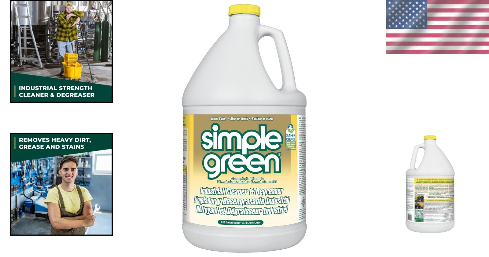 Eco-Friendly Lemon Scent Industrial Cleaner, 128 Fl Oz – Non-Toxic Formula