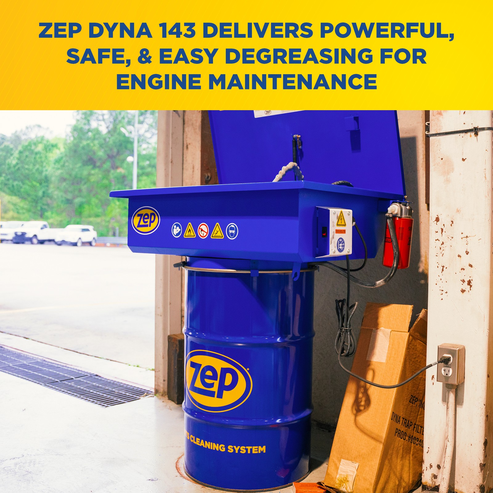 Zep Dyna 143 Parts Washer Solvent – 20 Gallon (1 Drum) 36650 – Designed for use