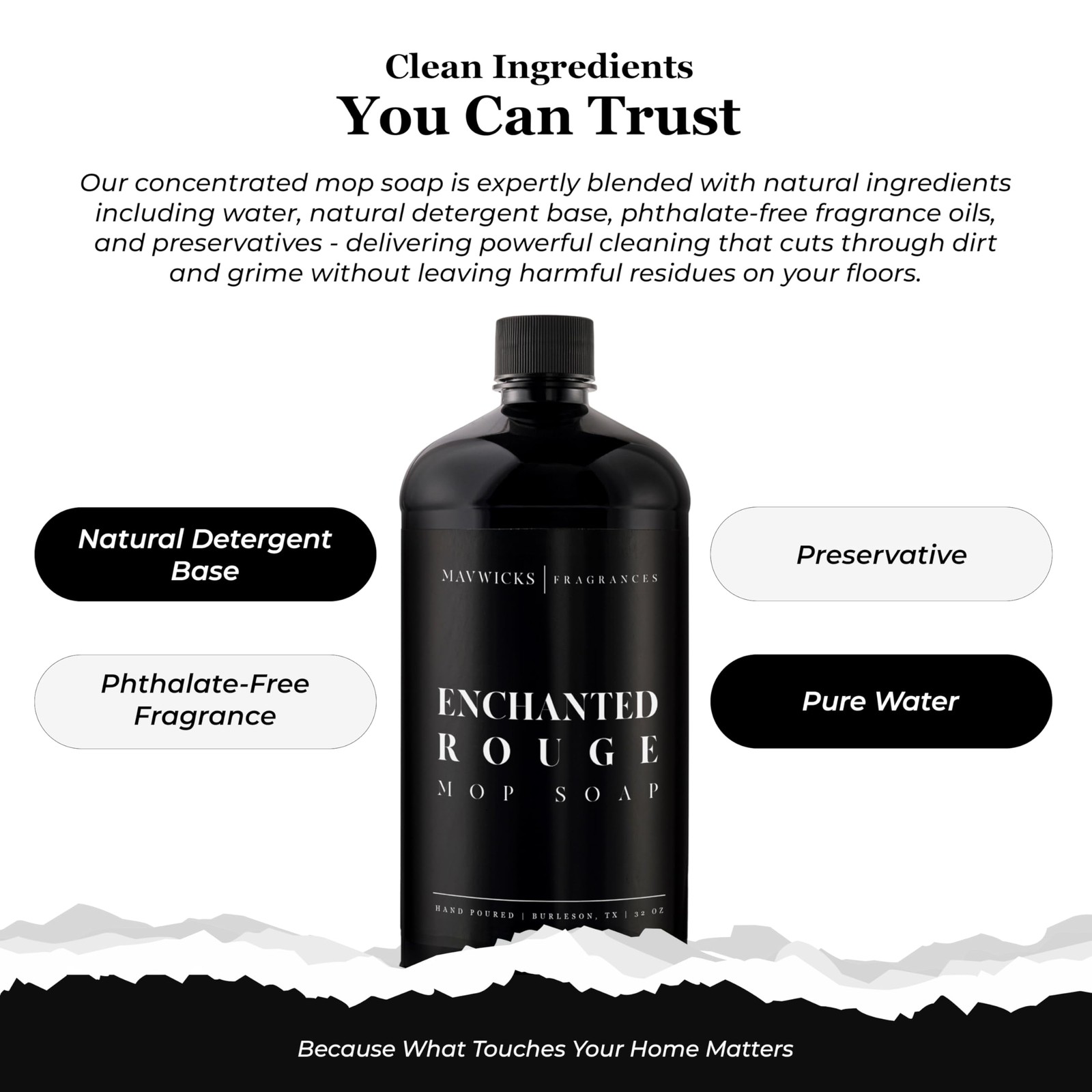 Fragrances – Luxury Mop Soap (Enchanted Rouge) 32 Oz – Enchanted Rouge Scente…