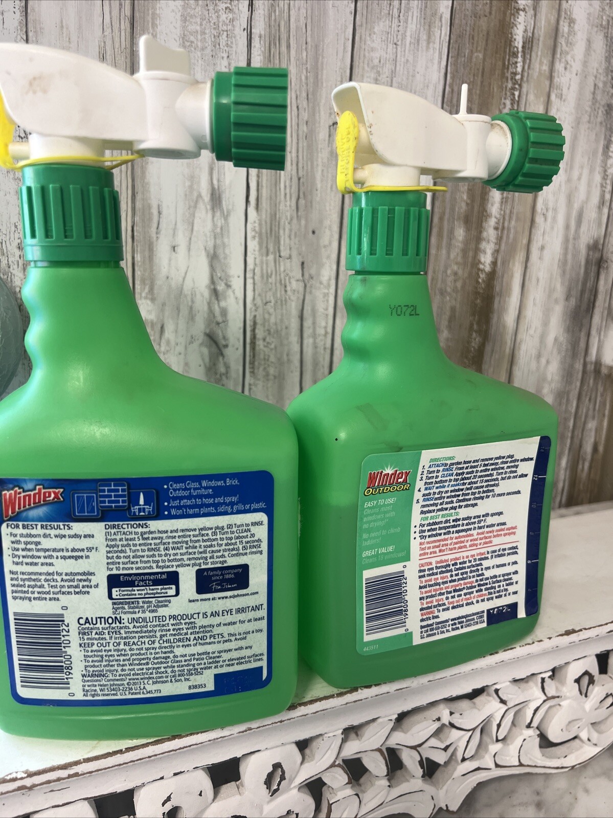 2 Windex Outdoor Window Glass & Patio Multi-Surface Concentrated Cleaner