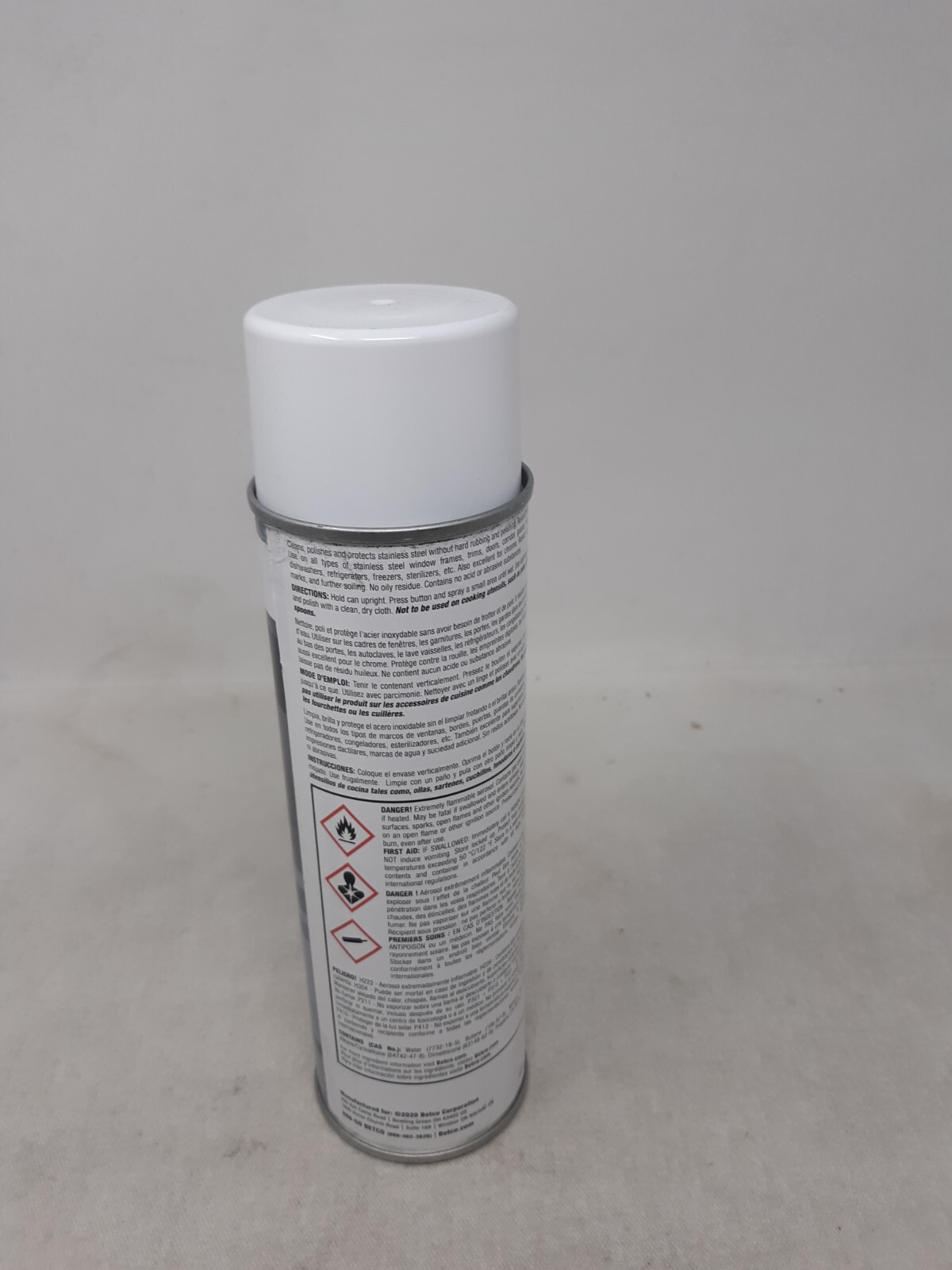 Betco Stainless Steel Cleaner And Polish, 16 Oz, Aerosol Can