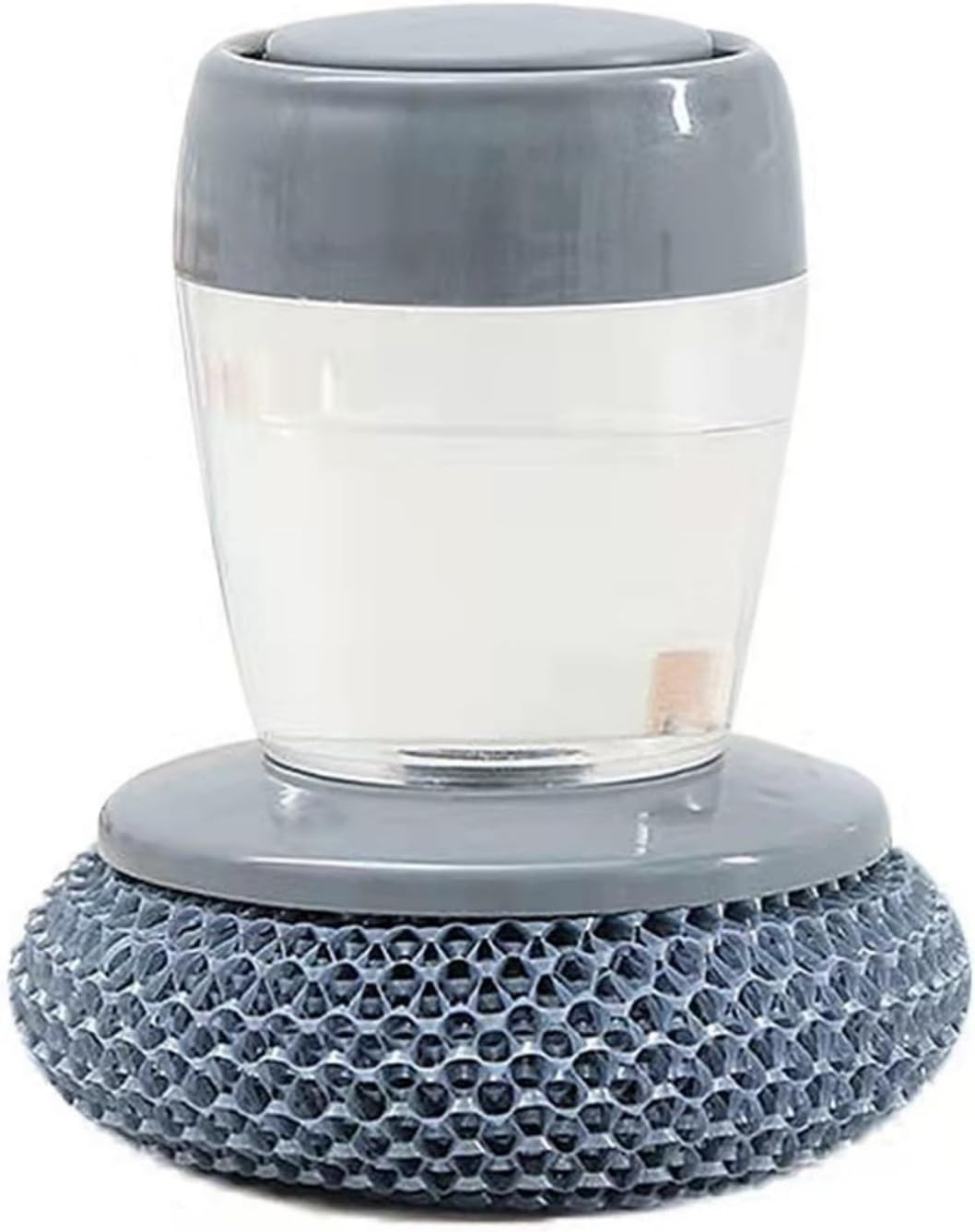 Soap Dispensing Dish Brush Cleaning Steel Wool Scrubber for Dishes Pans Kitchen