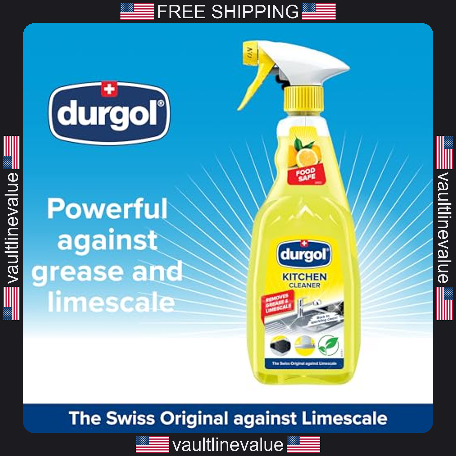 Durgol Kitchen Cleaner Descaler 16.9oz Fast Acting Limescale Remover